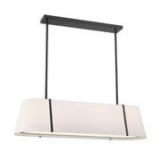 Crystorama FUL-917 Fulton 4-lt 42" Chandelier - Black