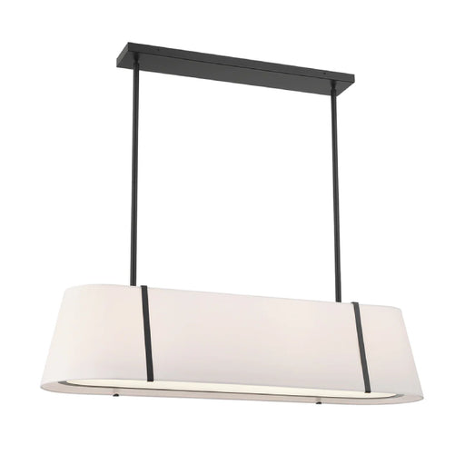 Crystorama FUL-917 Fulton 4-lt 42" Chandelier - Black