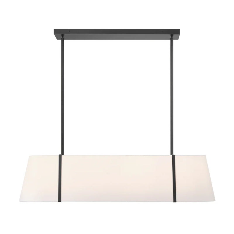 Crystorama FUL-917 Fulton 4-lt 42" Chandelier - Black