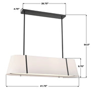 Crystorama FUL-917 Fulton 4-lt 42" Chandelier