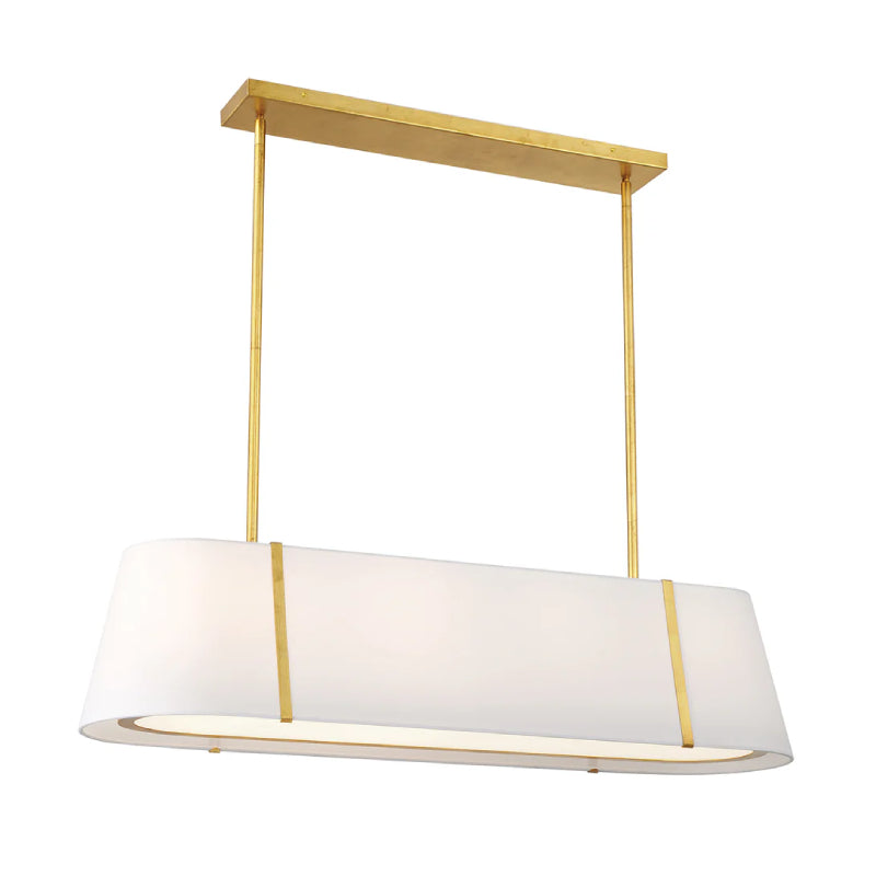 Crystorama FUL-917 Fulton 4-lt 42" Chandelier - Antique Gold