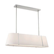 Crystorama FUL-917 Fulton 4-lt 42" Chandelier - Polished Nickel