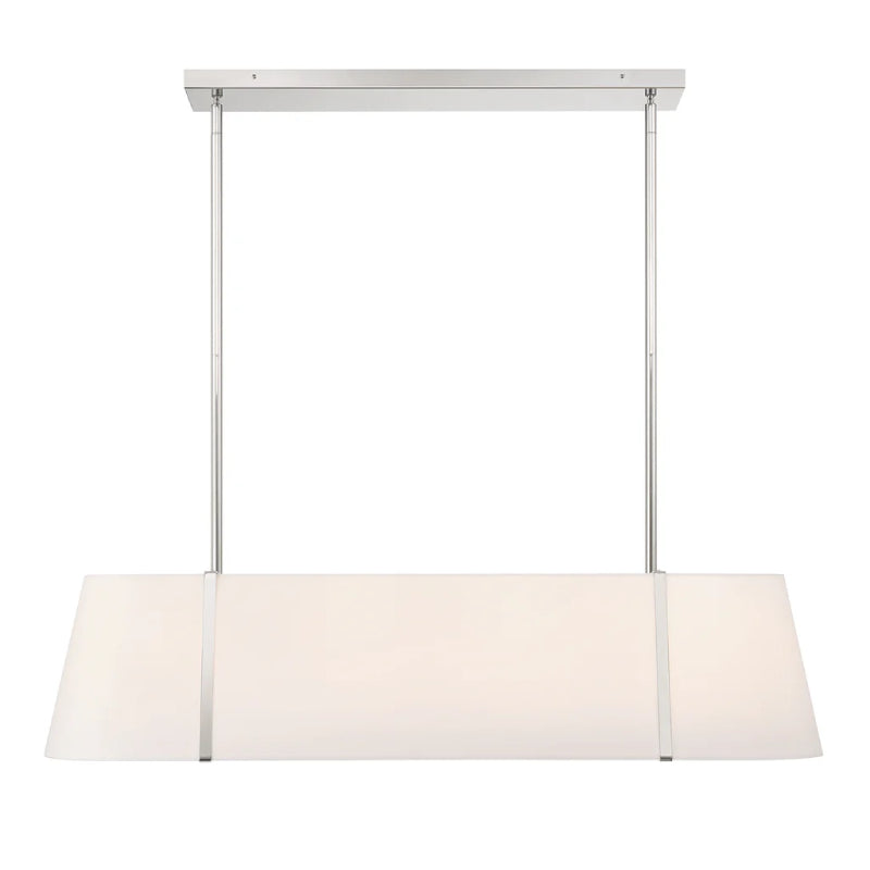 Crystorama FUL-917 Fulton 4-lt 42" Chandelier - Polished Nickel