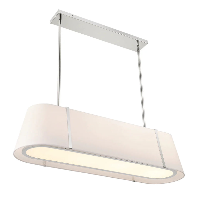 Crystorama FUL-917 Fulton 4-lt 42" Chandelier - Polished Nickel