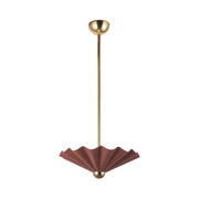 Alora PD354016 Furrow 16" LED Pendant, Selectable CCT - Burgundy