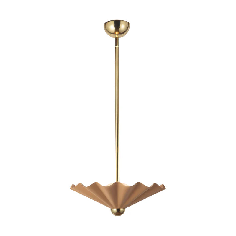 Alora PD354016 Furrow 16" LED Pendant, Selectable CCT - Peach