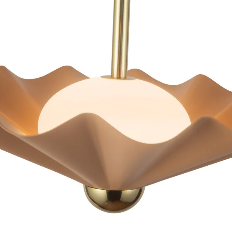 Alora PD354016 Furrow 16" LED Pendant, Selectable CCT - Peach