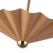Alora PD354016 Furrow 16" LED Pendant, Selectable CCT - Peach