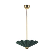 Alora PD354016 Furrow 16" LED Pendant, Selectable CCT - Pine Green