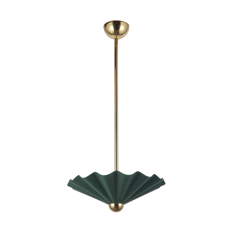 Alora PD354016 Furrow 16" LED Pendant, Selectable CCT - Pine Green