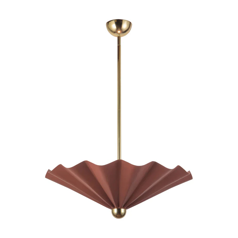 Alora PD354125 Furrow 25" LED Pendant, Selectable CCT - Burgundy