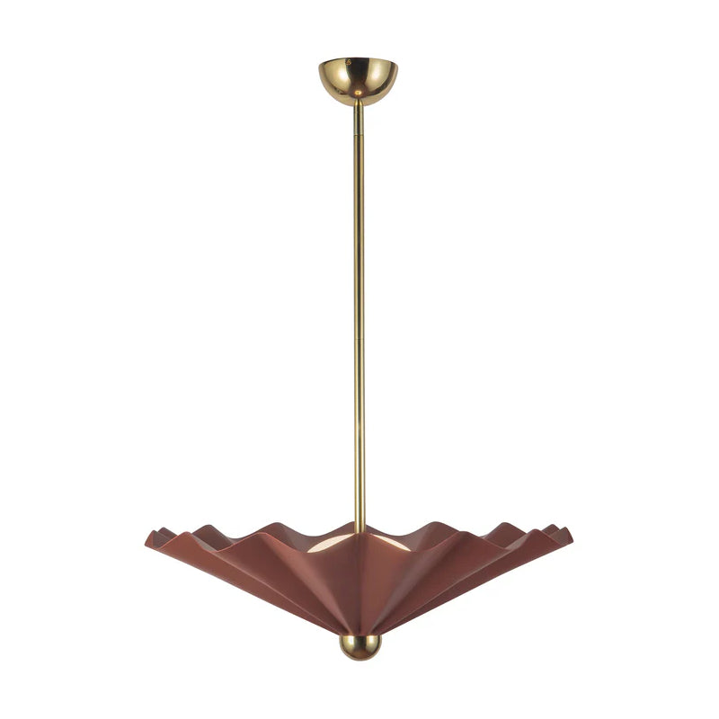 Alora PD354125 Furrow 25" LED Pendant, Selectable CCT - Burgundy