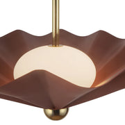 Alora PD354125 Furrow 25" LED Pendant, Selectable CCT - Burgundy