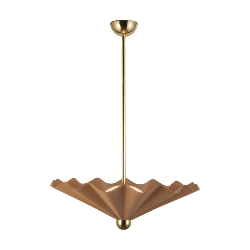 Alora PD354125 Furrow 25" LED Pendant, Selectable CCT - Peach