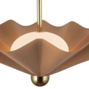 Alora PD354125 Furrow 25" LED Pendant, Selectable CCT - Peach