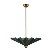 Alora PD354125 Furrow 25" LED Pendant, Selectable CCT - Pine Green