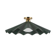 Alora SF354125 Furrow 1-lt 25" Semi Flush Mount - Pine Green