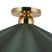 Alora SF354125 Furrow 1-lt 25" Semi Flush Mount - Pine Green