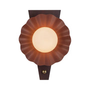 Alora WS354012 Furrow 1-lt 17" Tall Wall Sconce - Burgundy