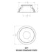 CSL WS-AIC-1 Whisper Flex LED Round Fixed Wood Ceiling Trim