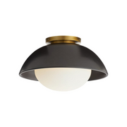 Arteriors GADFC01 Glaze 1-lt 13" Flush Mount - Antique Brass