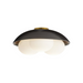 Arteriors GADFC02 Glaze 3-lt 19" Flush Mount - Antique Brass