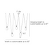 Arteriors GADLC01 Melt 5-lt 82" LED Chandelier