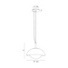 Arteriors GADPC01 Glaze 1-lt 12" Pendant