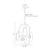 Arteriors GADSC01 Roll 4-lt 20" LED Chandelier