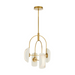 Arteriors GADSC01 Roll 4-lt 20" LED Chandelier