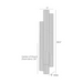 Arteriors GADWC07 Punch 2-lt 49" Tall LED Outdoor Wall Sconce