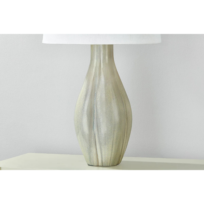 Hudson Valley L7231 Galloway 1-lt 31" Tall Table Lamp - Aged Brass/Ceramic Coastal Green