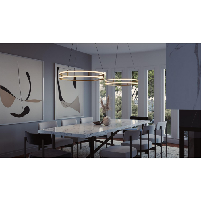 AFX GEMP24LAJUD GEMP Series Gemini 2-lt 24" LED Pendant