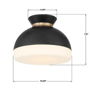 Crystorama GID-4000 Gidget 1-lt 10" Flush Mount