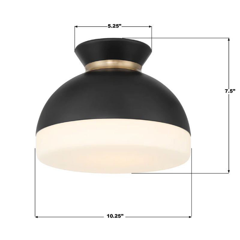 Crystorama GID-4000 Gidget 1-lt 10" Flush Mount