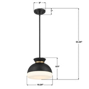 Crystorama GID-4005 Gidget 1-lt 10" Pendant