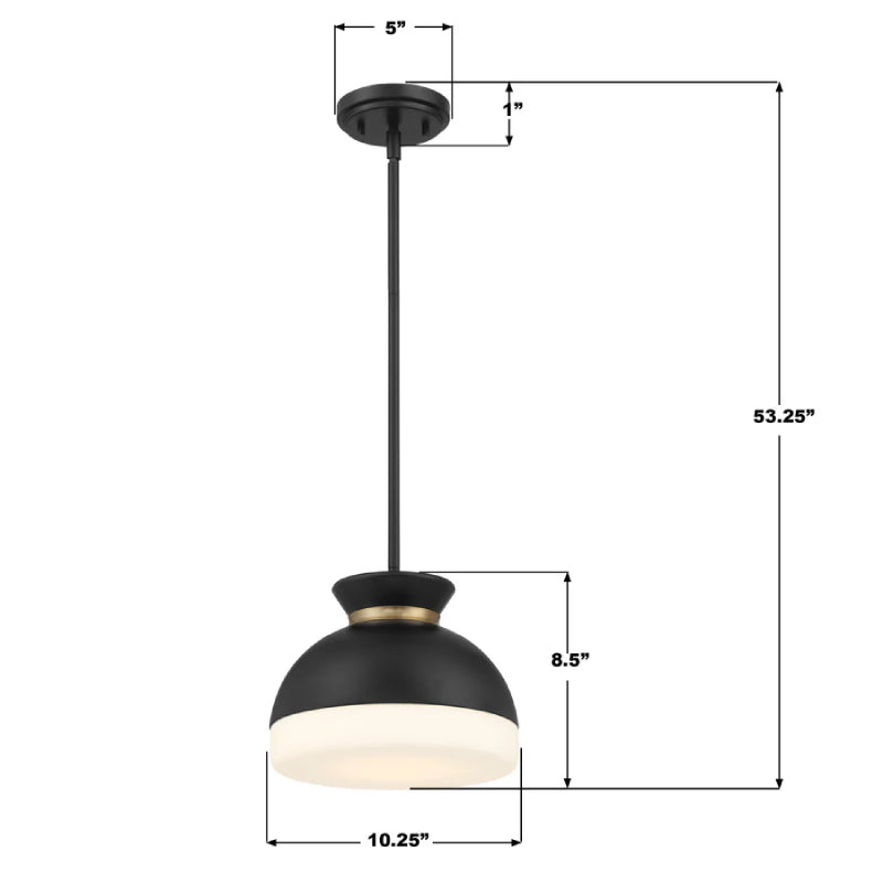 Crystorama GID-4005 Gidget 1-lt 10" Pendant