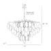 Arteriors GJDLC01 Tiffany 8-lt 42" Chandelier