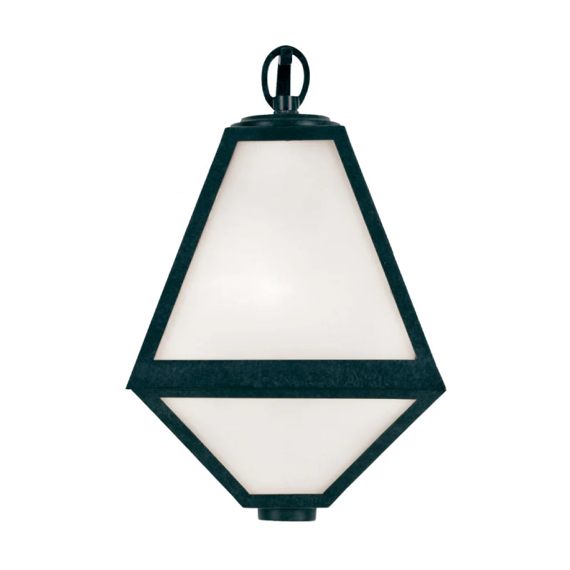 Crystorama GLA-9701 Glacier 1-lt 13" Tall Outdoor Wall Sconce - White Opal Glass