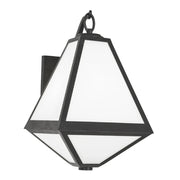 Crystorama GLA-9722 Glacier 2-lt 17" Tall Outdoor Wall Sconce - White Opal Glass