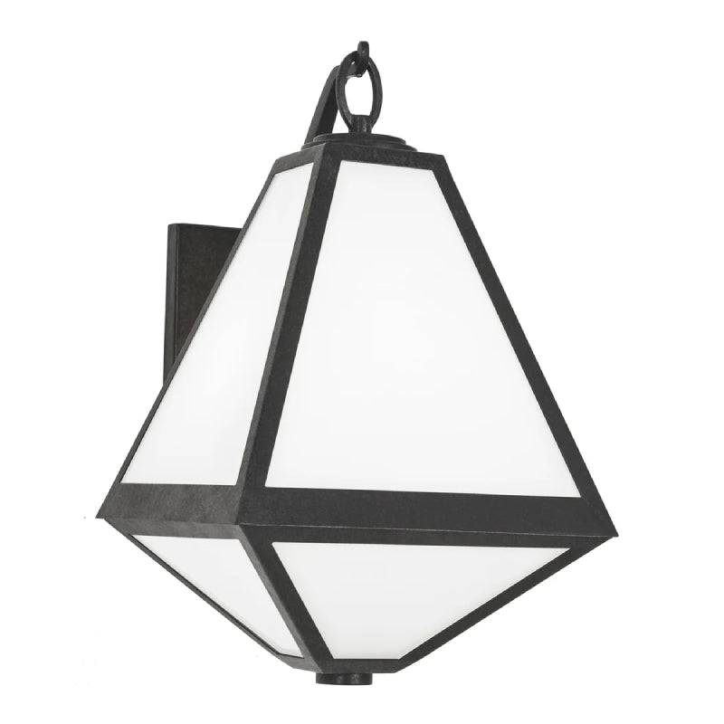 Crystorama GLA-9722 Glacier 2-lt 17" Tall Outdoor Wall Sconce - White Opal Glass