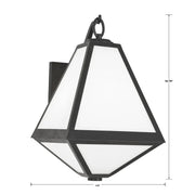 Crystorama GLA-9722 Glacier 2-lt 17" Tall Outdoor Wall Sconce