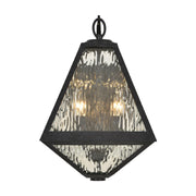 Crystorama GLA-9722 Glacier 2-lt 17" Tall Outdoor Wall Sconce - Water Glass