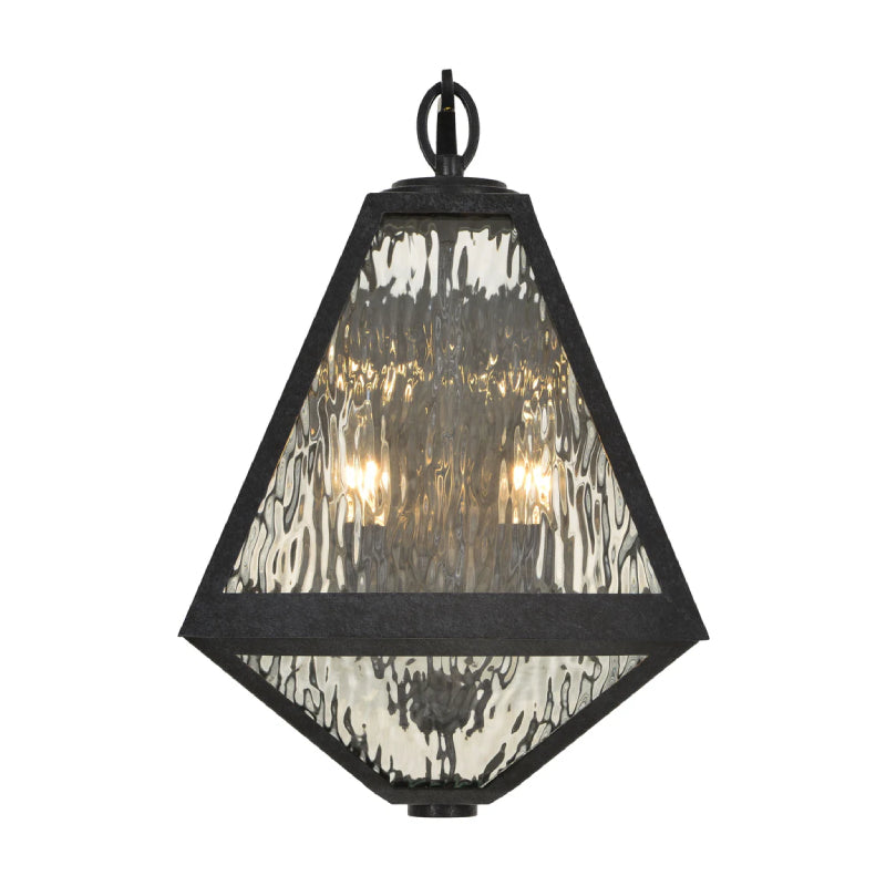 Crystorama GLA-9722 Glacier 2-lt 17" Tall Outdoor Wall Sconce - Water Glass