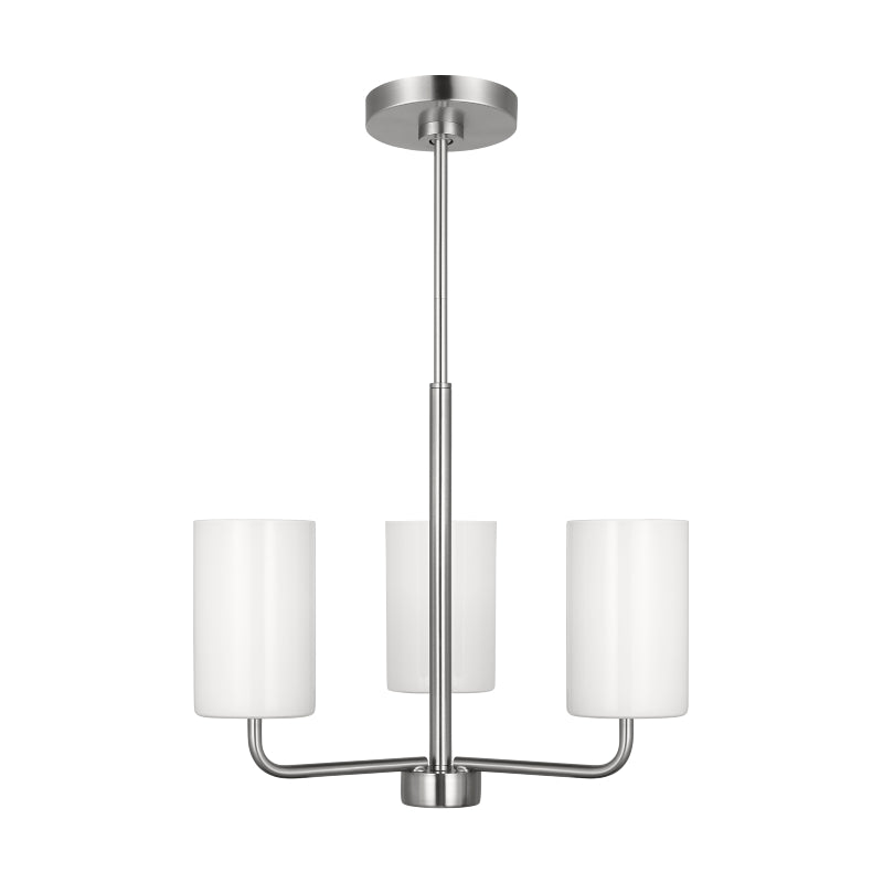 Generation GLC1003EN3 Rhett 3-lt 18" LED Chandelier - Brushed Nickel