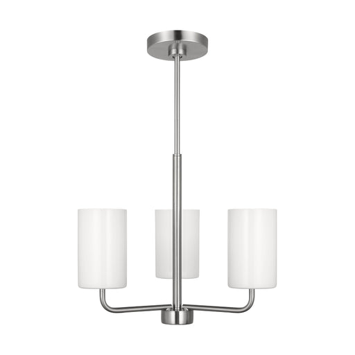 Generation GLC1003EN3 Rhett 3-lt 18" LED Chandelier - Brushed Nickel