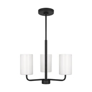 Generation GLC1003EN3 Rhett 3-lt 18" LED Chandelier - Midnight Black