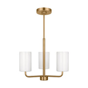 Generation GLC1003EN3 Rhett 3-lt 18" LED Chandelier - Satin Brass