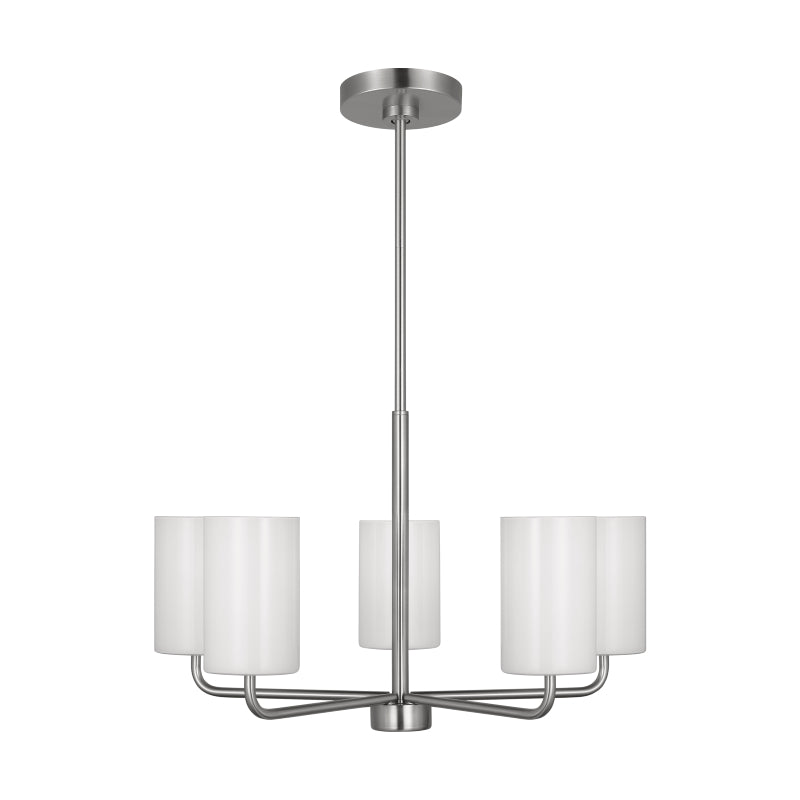 Generation GLC1015 Rhett 5-lt 24" Chandelier - Brushed Steel