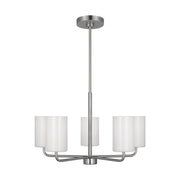 Generation GLC1015EN3 Rhett 5-lt 24" LED Chandelier- Brushed Steel